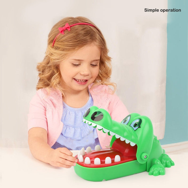 Brinquedo Infantil Crocodilo Boca De Dentista Mordida + 2 Brindes Exclusivos